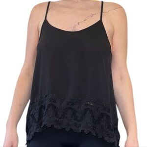 Black Lace Bottom Top